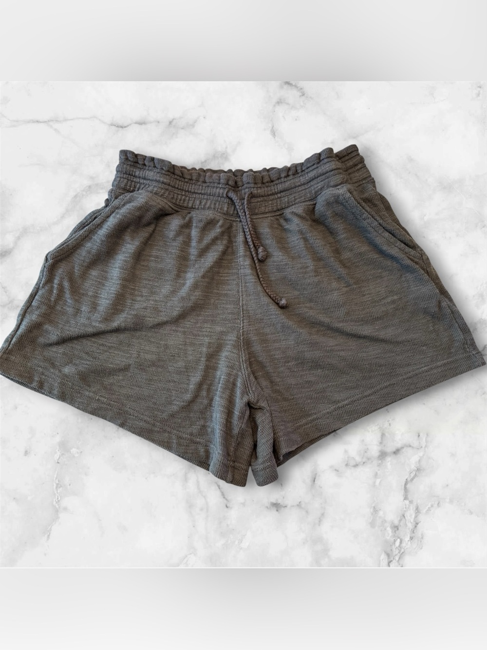 Aerie waffle knit drawstring lounge shorts